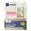 Avery Dennison Greeting Cards, Inkjet, 1/2x8-1/2, PK30 3378